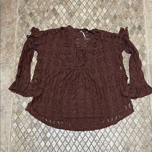 Women’s Free People Candy Shop Tunic Top Size XS in Brown